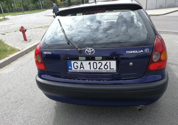 Toyota Corolla cena 4700 przebieg: 144000, rok produkcji 1999 z Sobótka małe 379